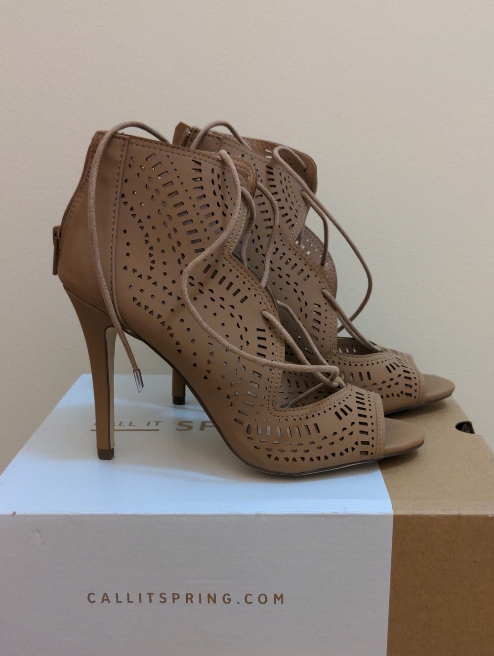 Call It Spring Beige Heels